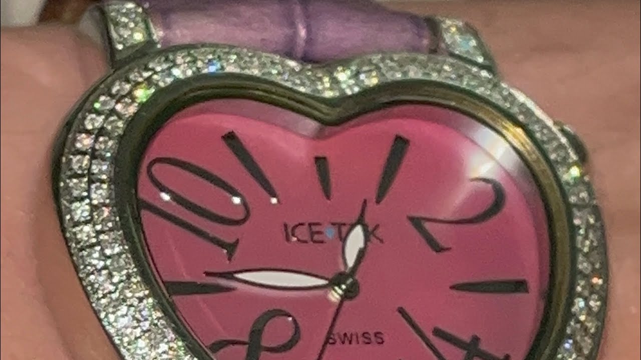Women&rsquo;s IceTek Heart Shaped Diamond Watch 2.25 Carats Valentines Collection 💜