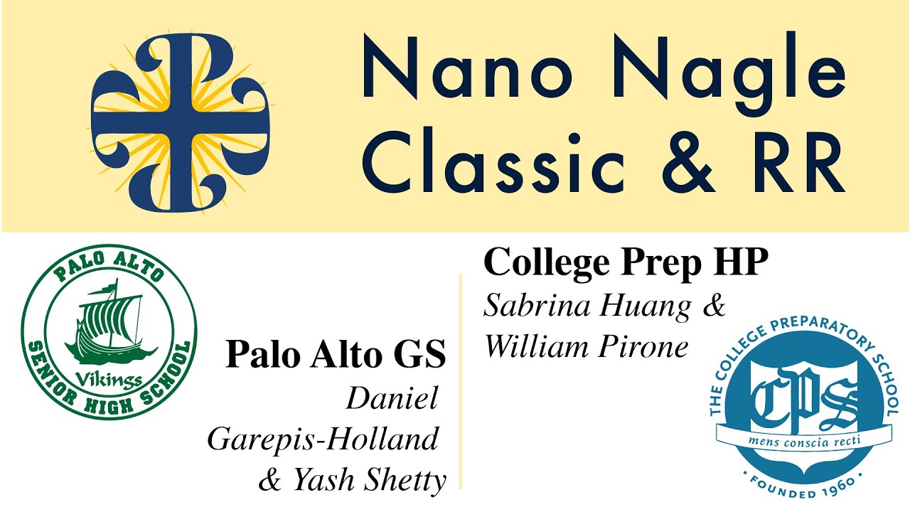Palo Alto GS vs. College Prep HP Nano Nagle/Presentation R6 [Lay]