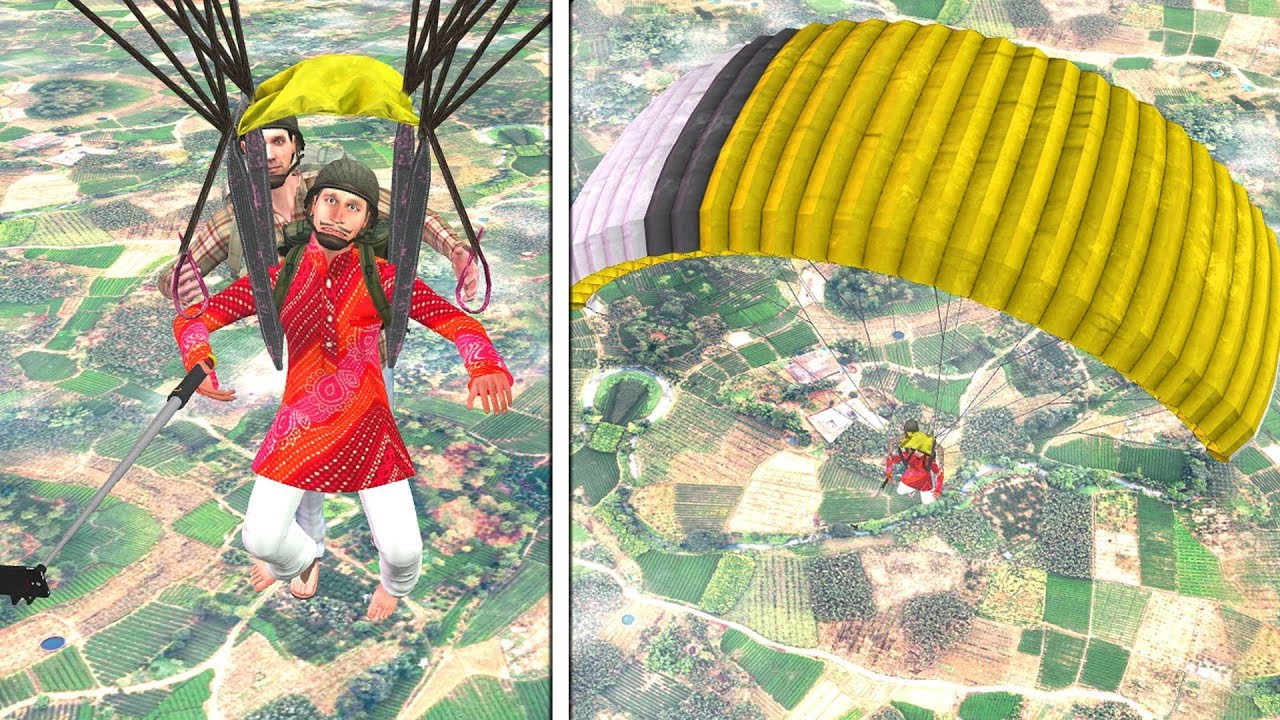 पैराग्लाइडिंग Paragliding Funny Video Hindi Kahaniya - Village Comedy Hindi Stories