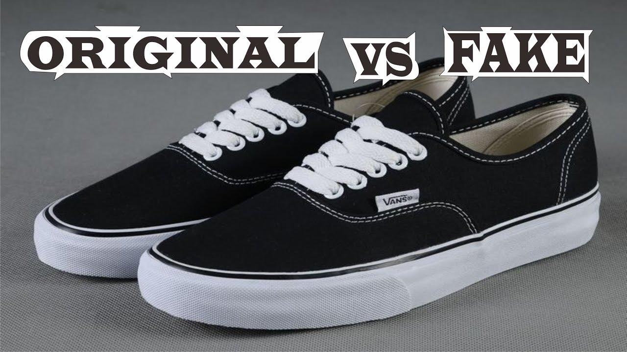Vans Authentic Black White Original & Fake