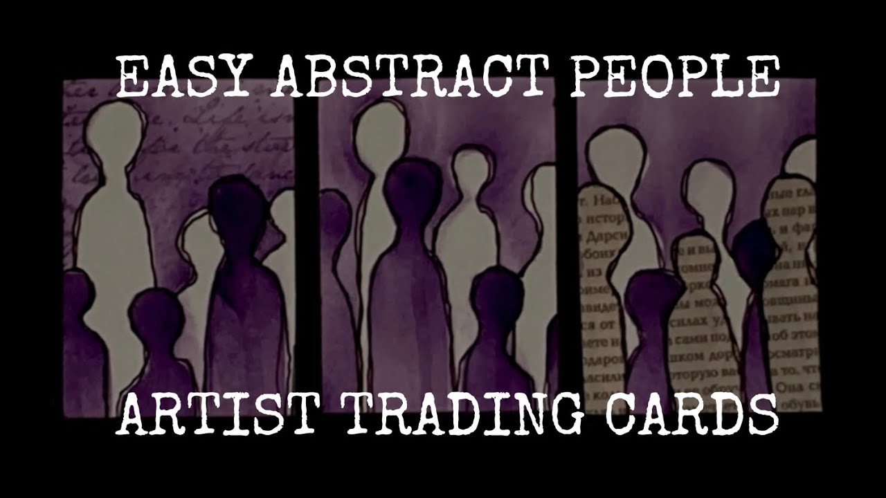 EASY ABSTRACT PEOPLE - Artist Trading Cards ATCs
