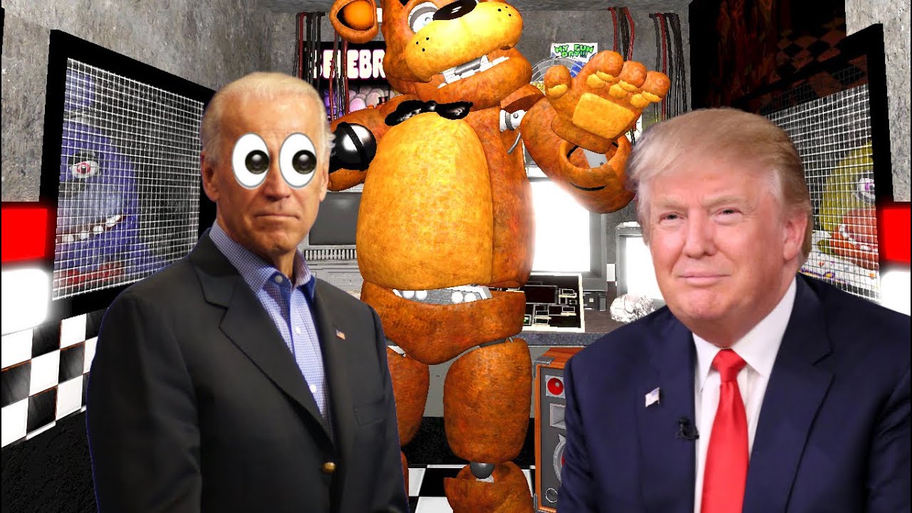 Trump and Biden works at Five Nights At Freddy’s (AI Voice meme)