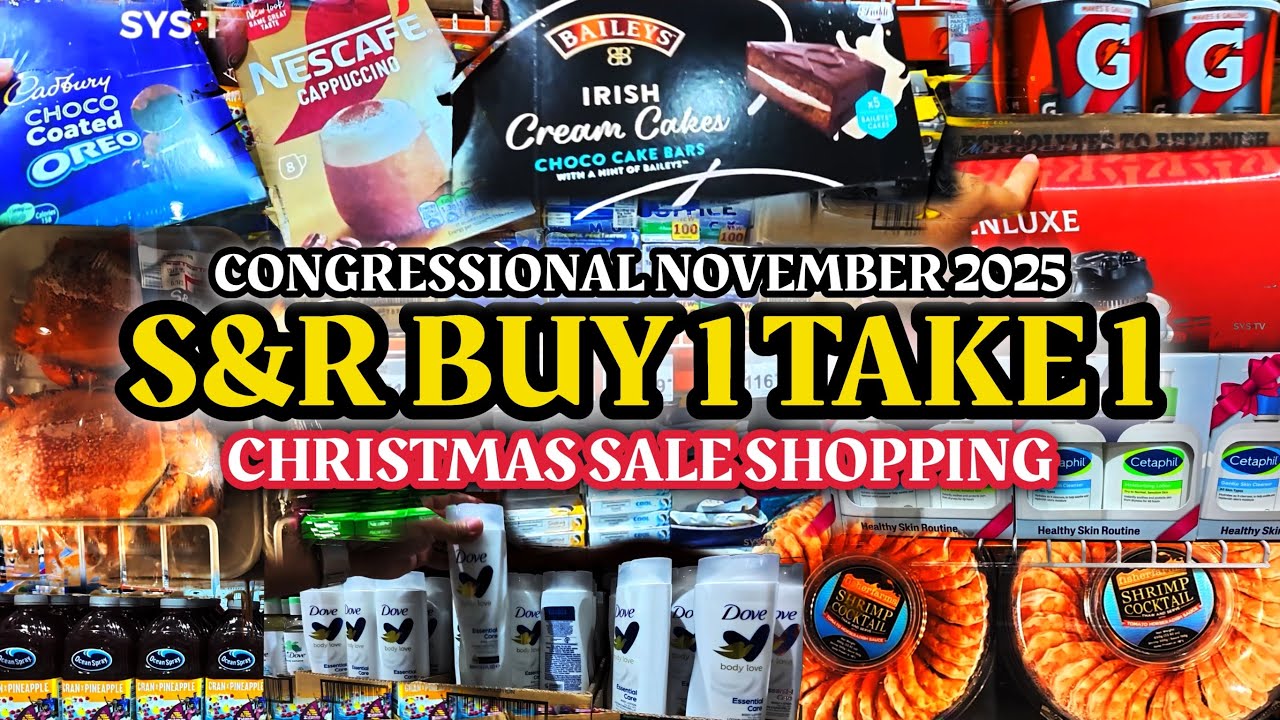 SnR Congressional Buy 1 Take 1 Christmas Sale Shopping November 2025