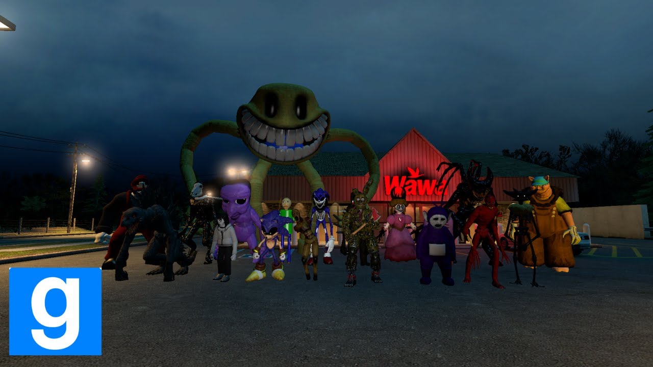 I am Testing The New Roblox Pillar Chase 2 Monsters!😱All View + Jumpscare,attacks | (In GMod)