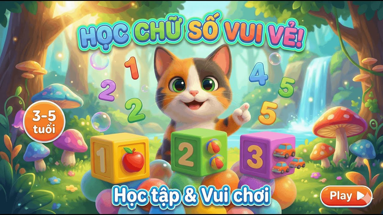 🎵 Bé Vui Học Đếm Số 1 đến 10 | Nhạc Thiếu Nhi Sôi Động Giúp Bé Nhớ Nhanh