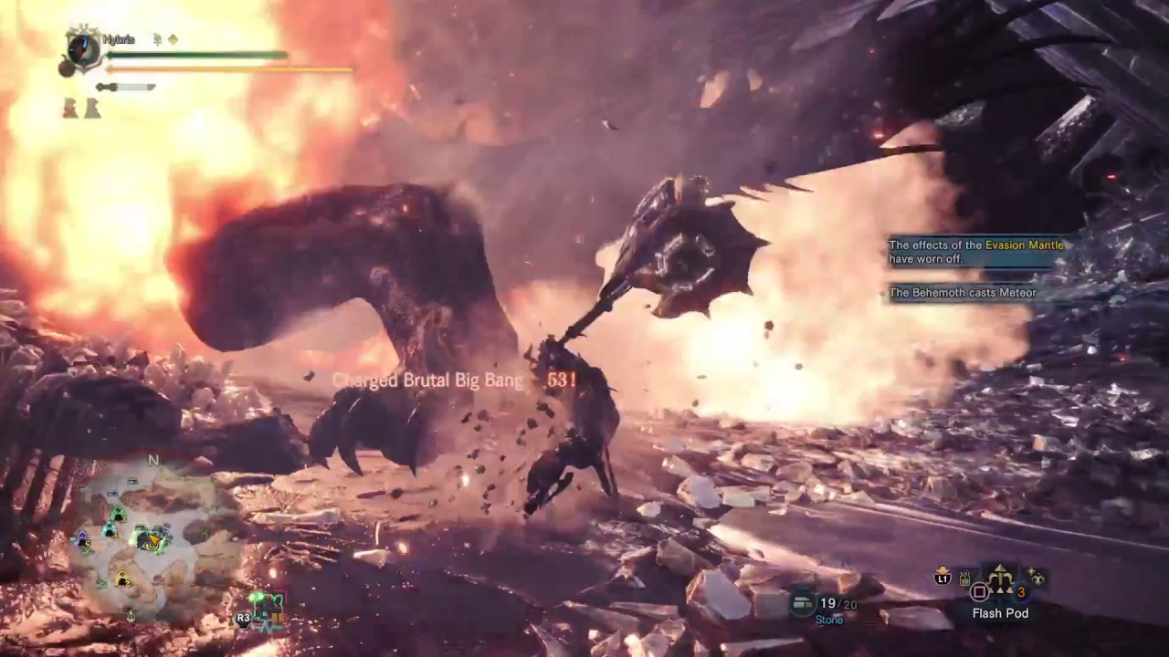 [MHW] Behemoth Hammer solo 18'46