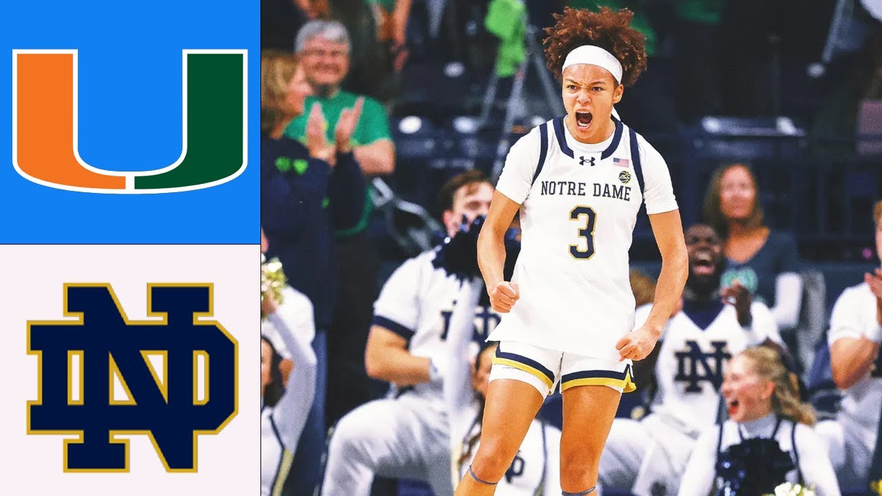 Notre Dame vs Miami | FULL GAME | Jan 22,2026 | Women's College Basketball Today