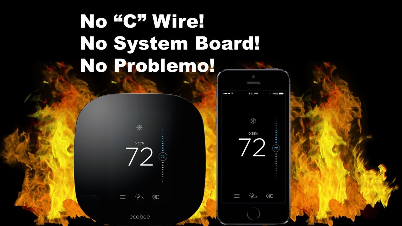 Old Furnace + No C Wire = Ecobee 3 Lite Installation Hack