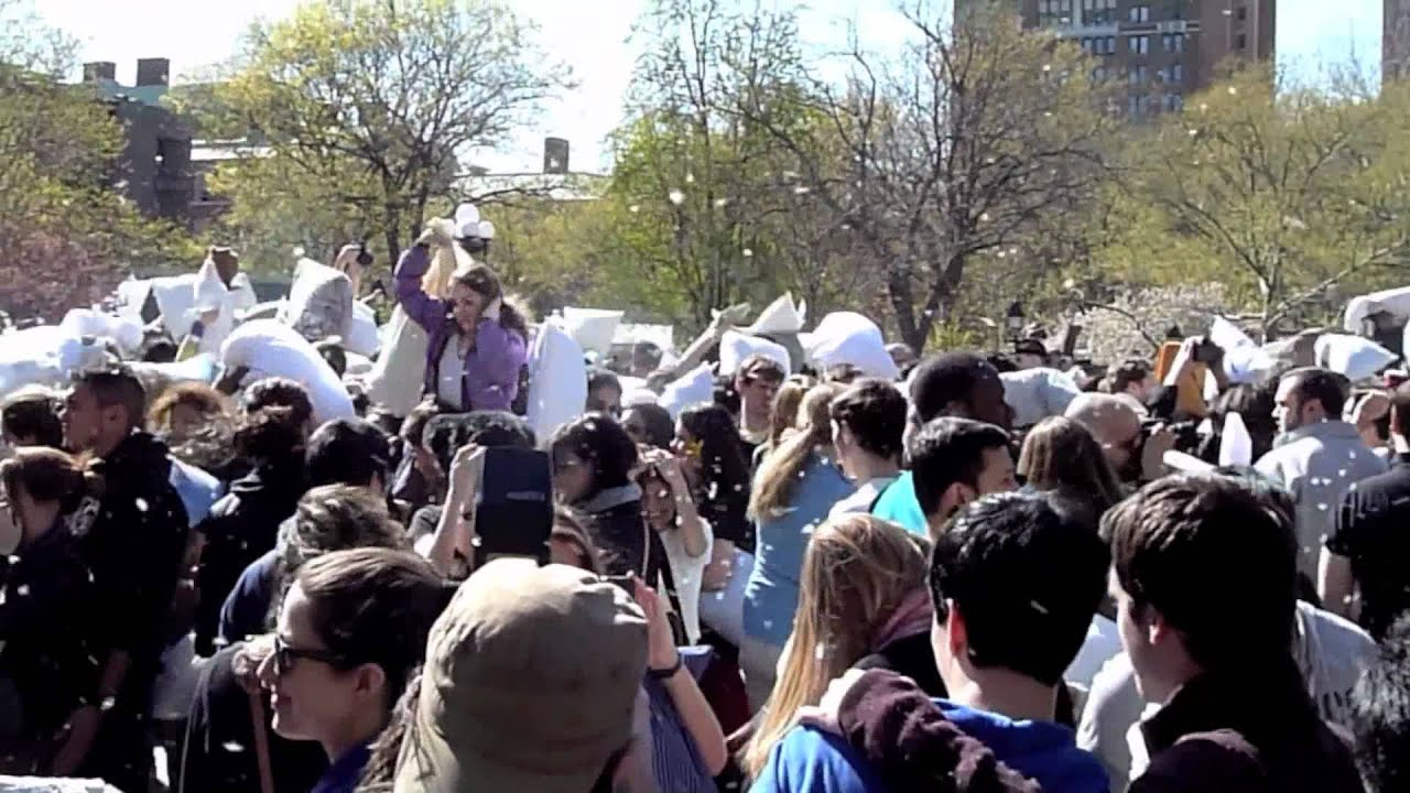 Pillow Fight 2012 NYC Washington Square
