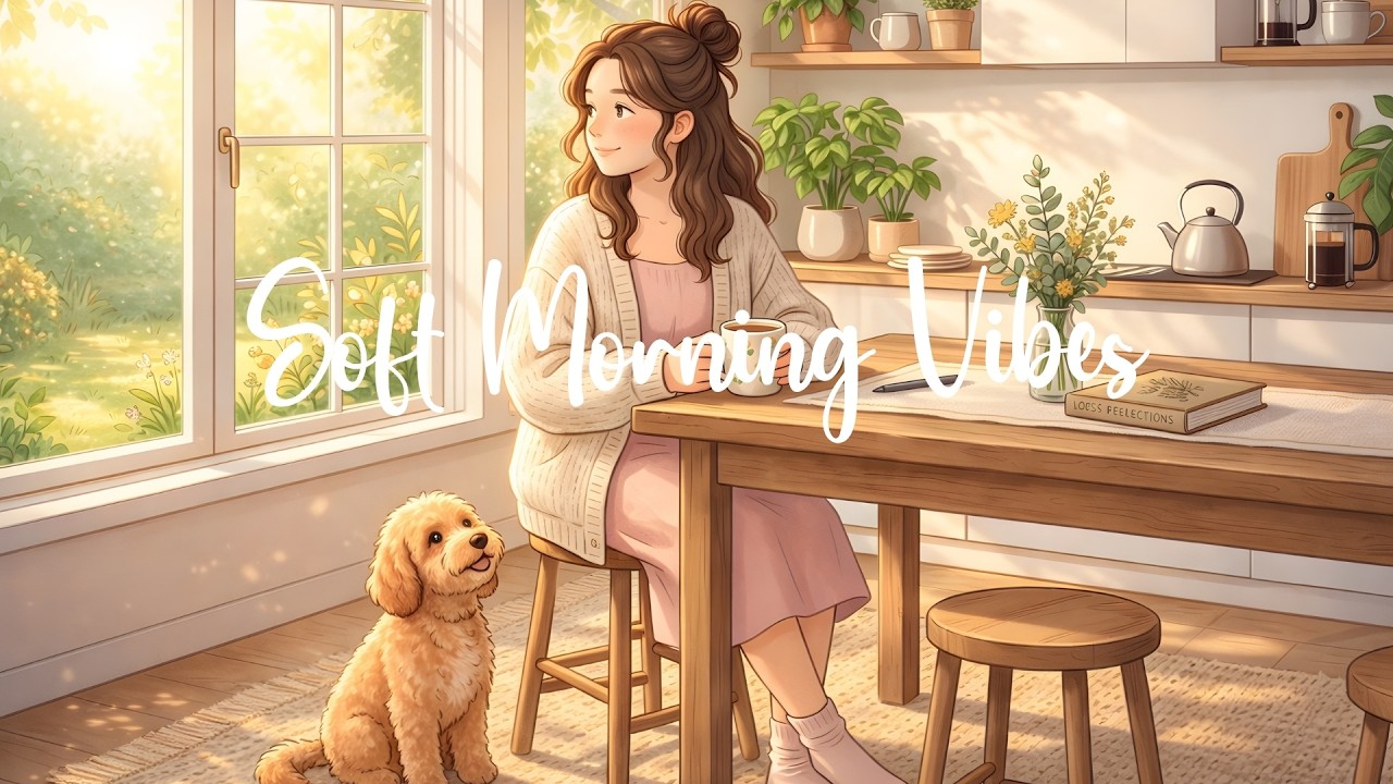 Soft Morning Chill Mix ☀️ Aesthetic Relaxing Music for Study, Work & Coffee Time