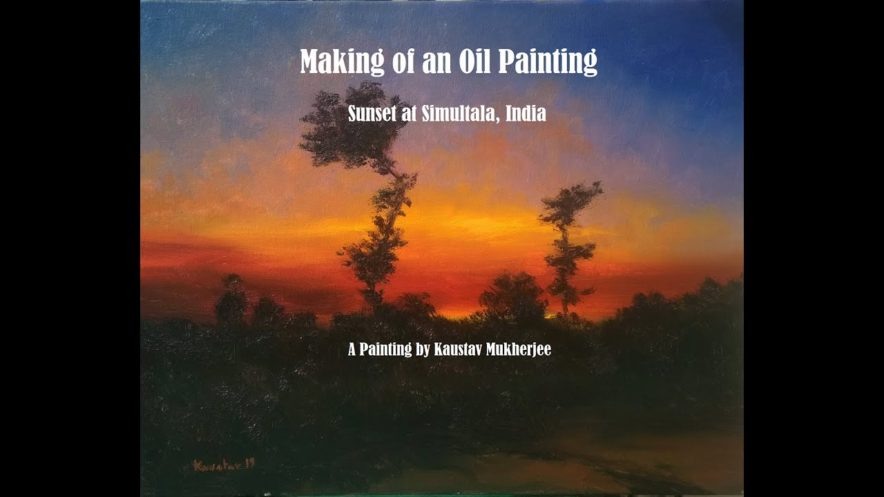 New Year Special!!! Demo Oil Painting Video: Sunset at Simultala (Last Light of the Day).