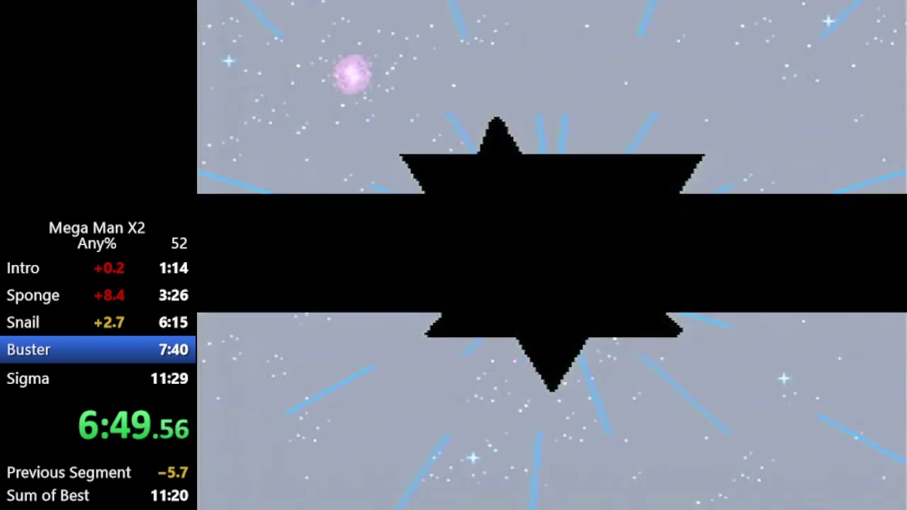 Mega Man X2 any% - 11:03