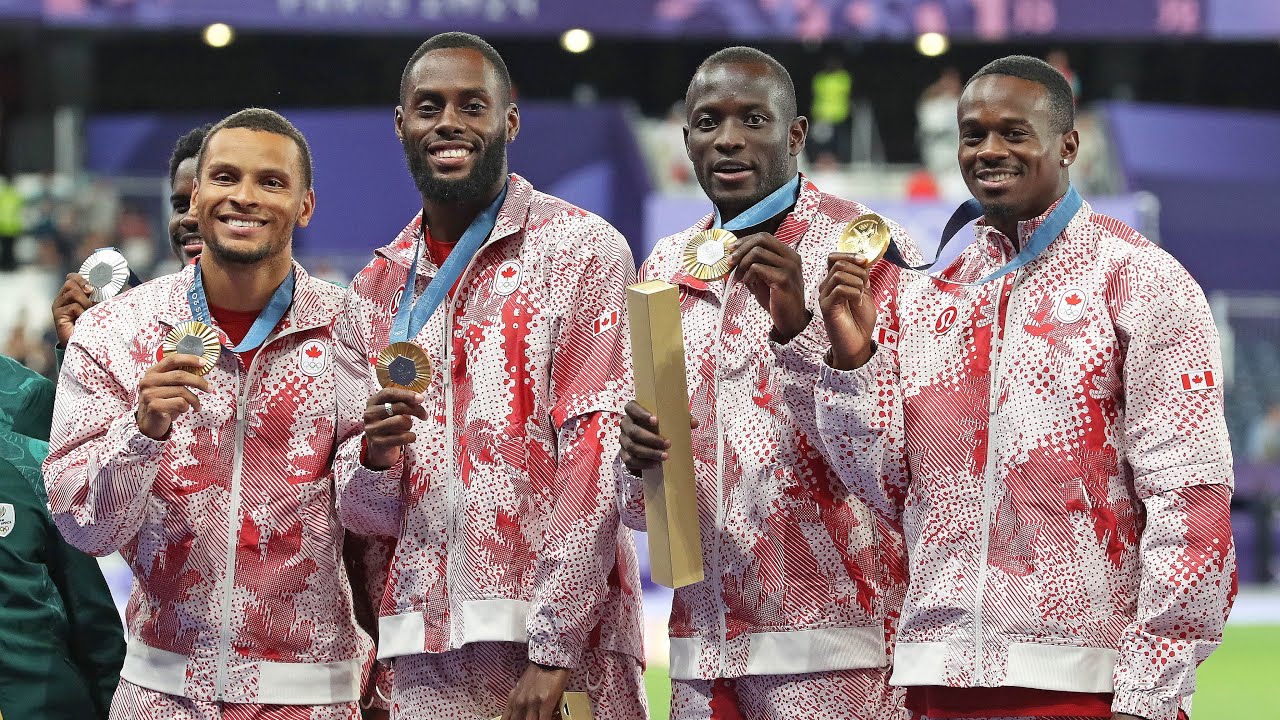 2024 Athletics Canada Most Viral Moment of the Year | Men&rsquo;s 4x100m Relay Paris 2024