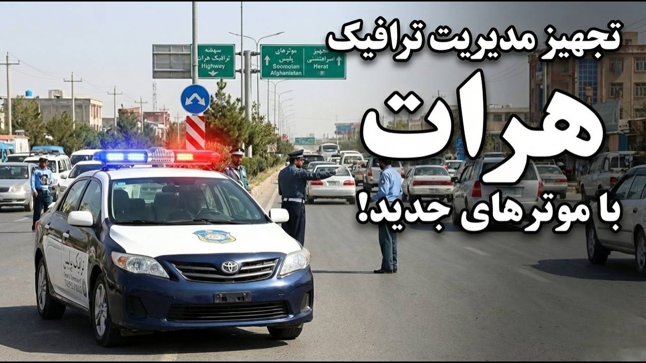 تجهیز مدیریت ترافیک هرات با موترهای جدید