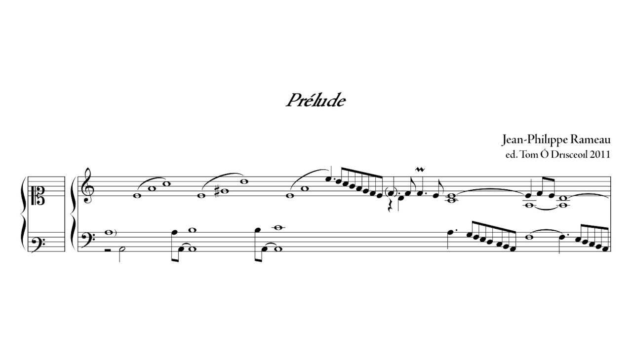 Jean-Philippe Rameau - Premier livre de pièces de clavecin