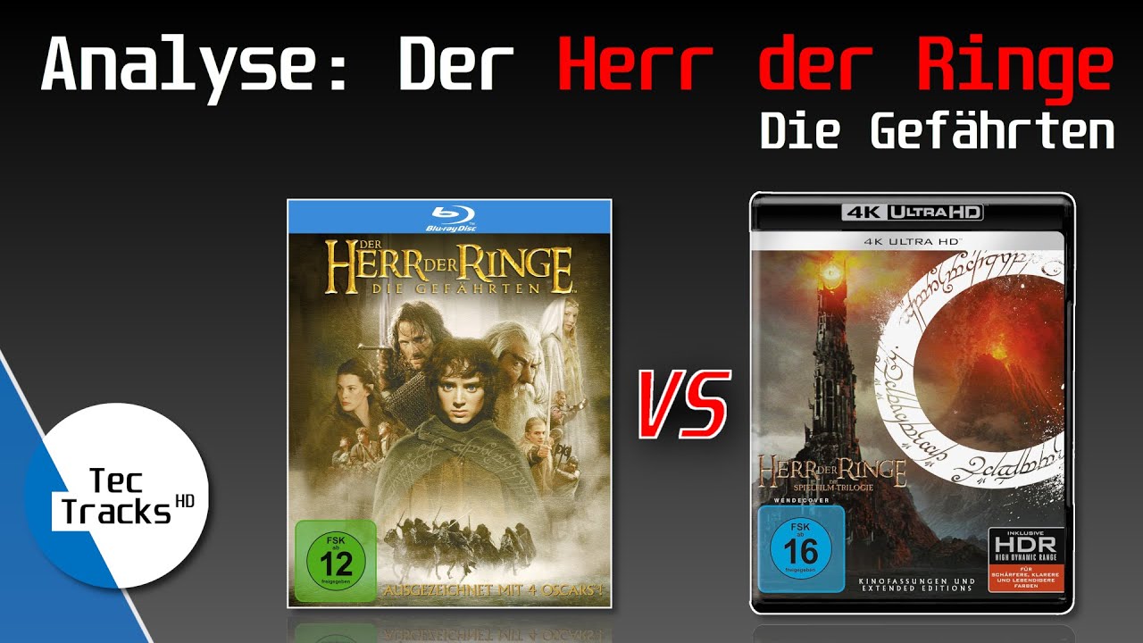 Blu-Ray vs. 4K-Blu-Ray: Der Herr der Ringe: Die Gefährten! | Vergleich der HDR-Bildqualität!