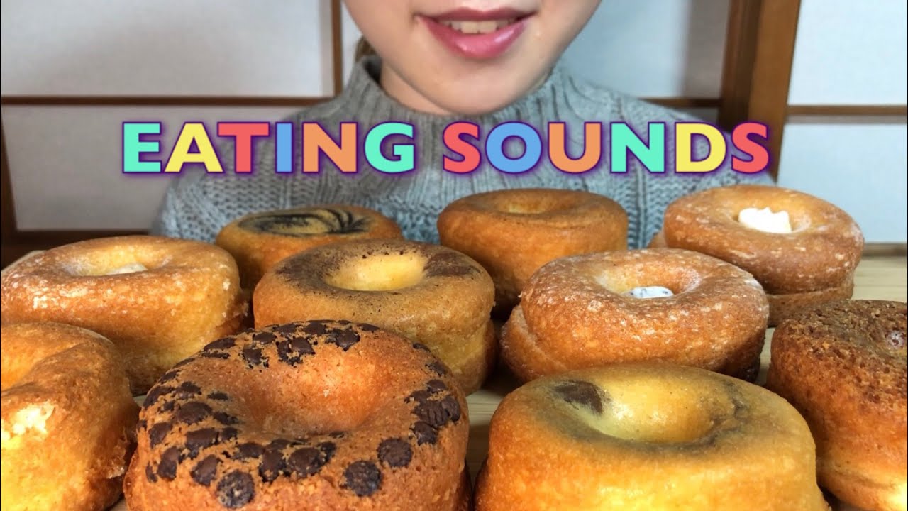 《Eating sounds/No talking》焼きドーナツ!Baked Donuts!