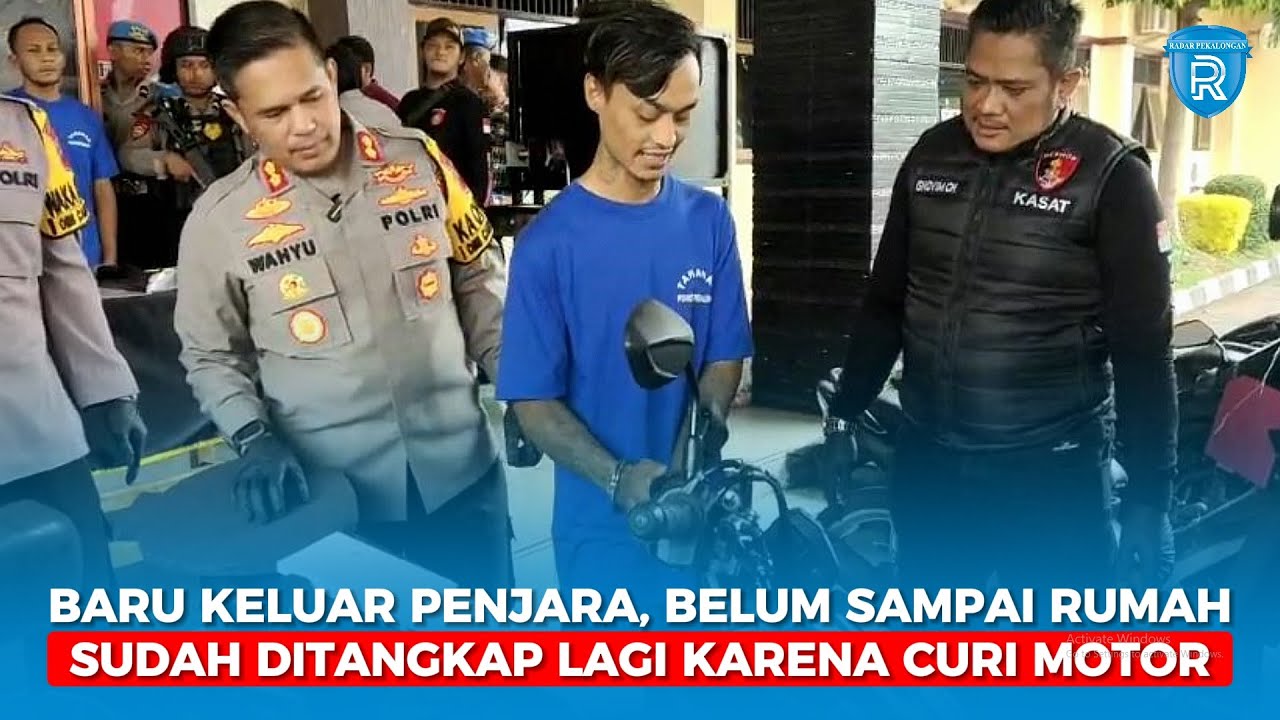 Baru Keluar Penjara, Belum Sampai Rumah Sudah Ditangkap Lagi Karena Curi Motor