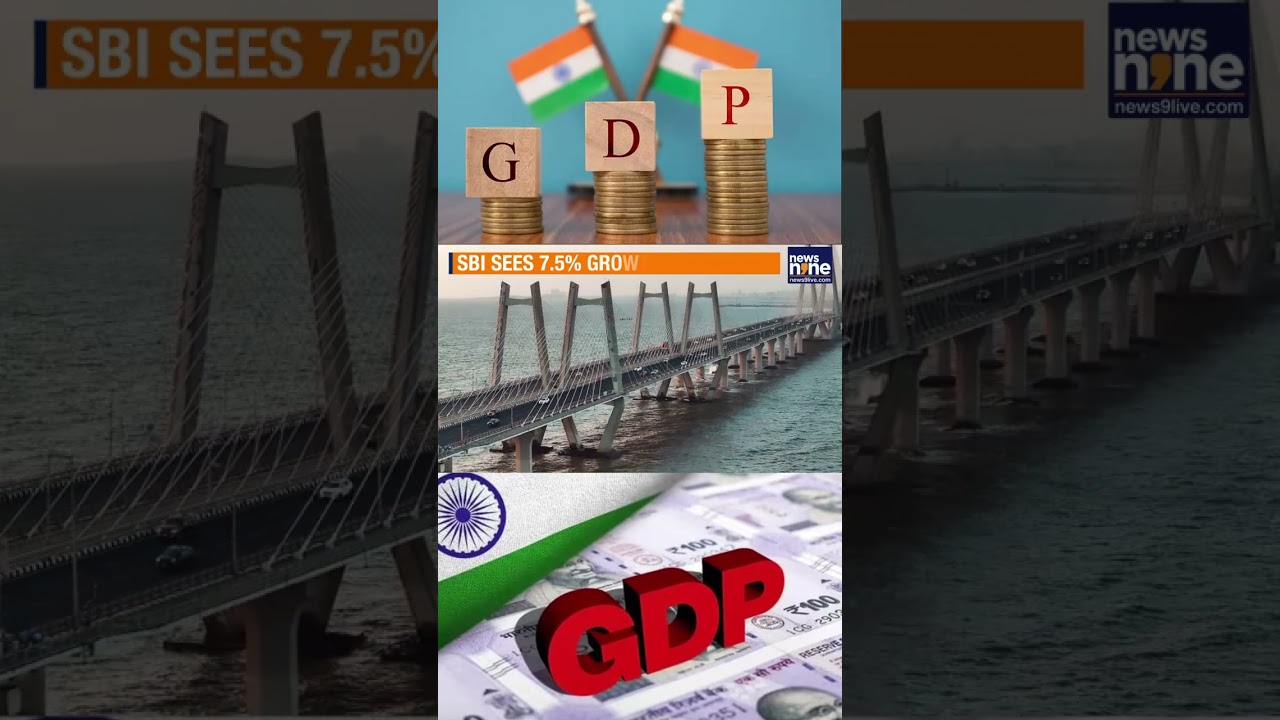 India Growth Projected At 7.5% by SBI In FY26 | GDP | News9