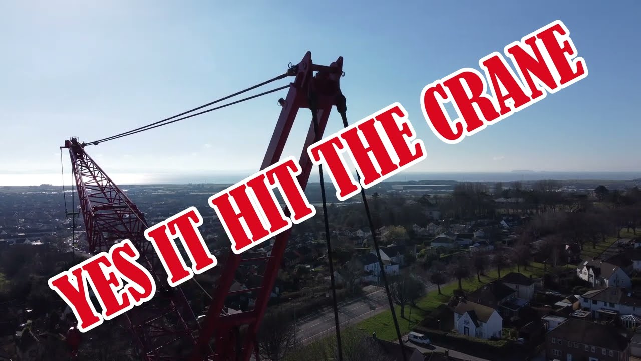 Crashed my drone into the crane