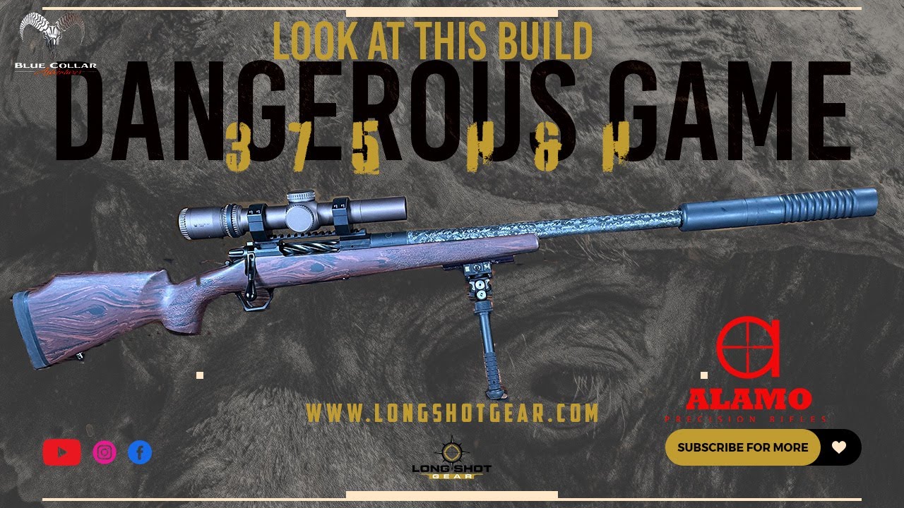 Ultimate Dangerous Game Rifle: Custom .375 H&H by Alamo Precision + Epic African Hunts!