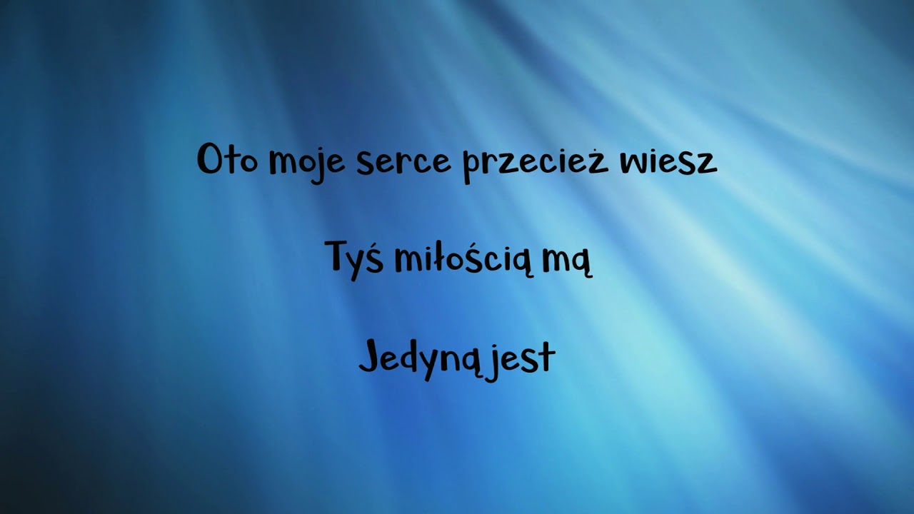 Ofiaruje Tobie Panie Mój