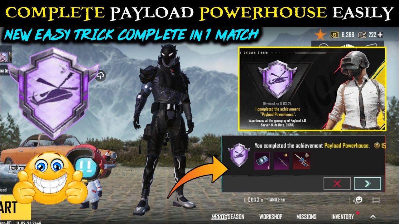 Payload Powerhouse Achievement [New Secret Trick] 🤫 How to Complete Payload Powerhouse achievement