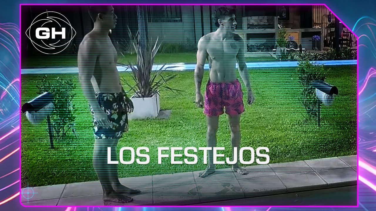 Alan disfruta de la pileta tras haberse salvado - Gran Hermano