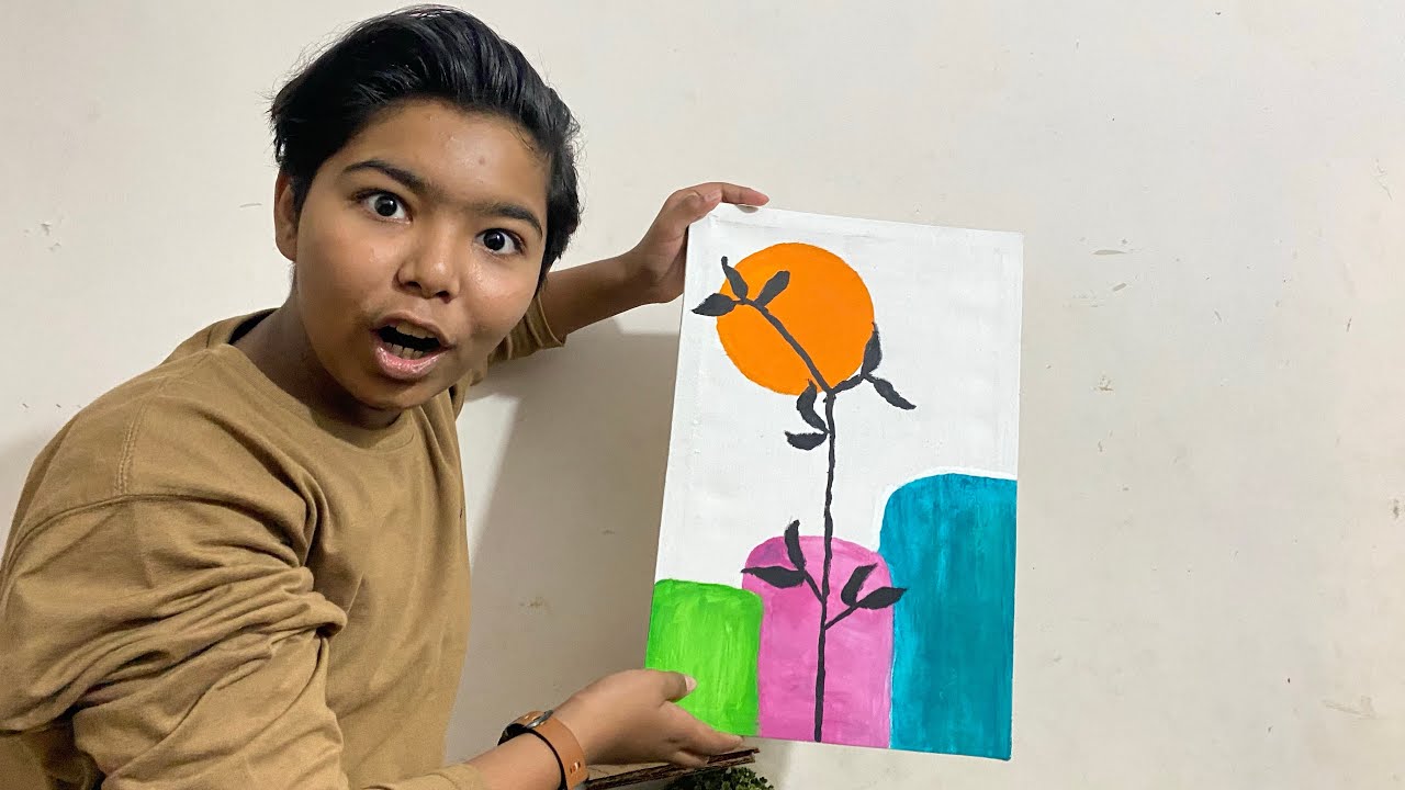 Main channel ke Studio main painting laga di