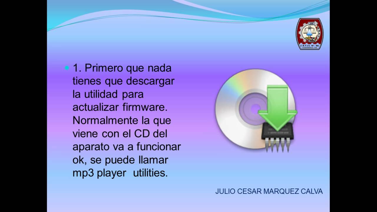 Proyecto como actualizar el firmware de un mp3-mp4.mp4