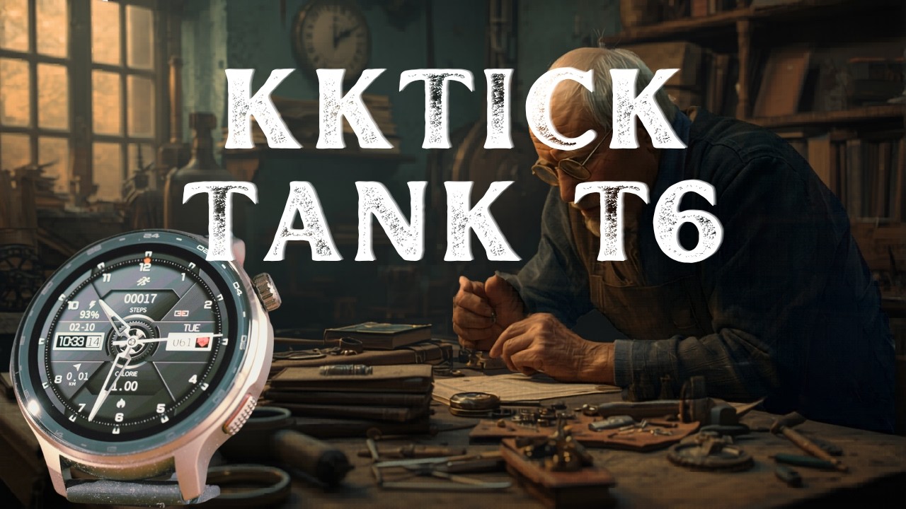 KKTICK Tank T6 - pancerny i elegancki smartwatch
