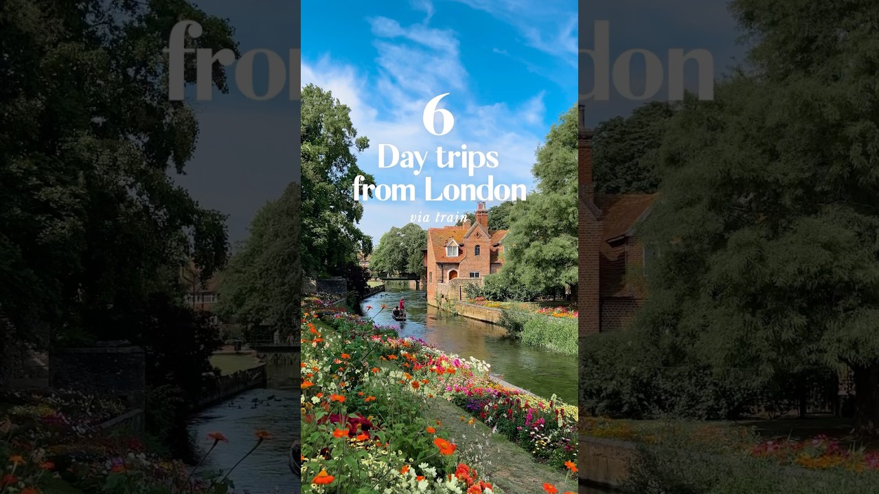6 day trips from London via train 🇬🇧 #englandtravel Places to visit in England