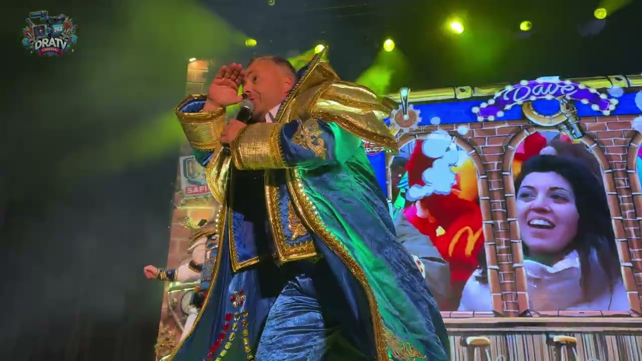 De Show van kandidaat Davy prinsverkiezing Aalst carnaval