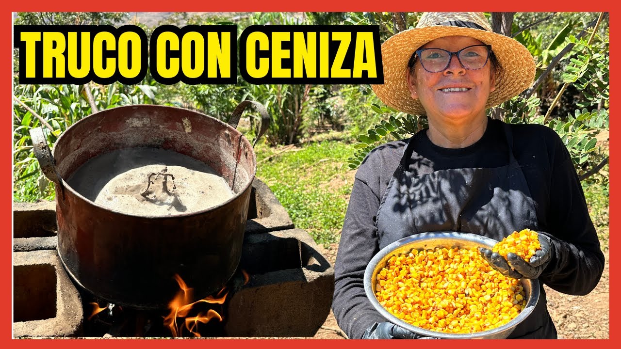 🌽 Cómo Pelar Maíz con Ceniza | Truco Fácil y Rápido 🔥