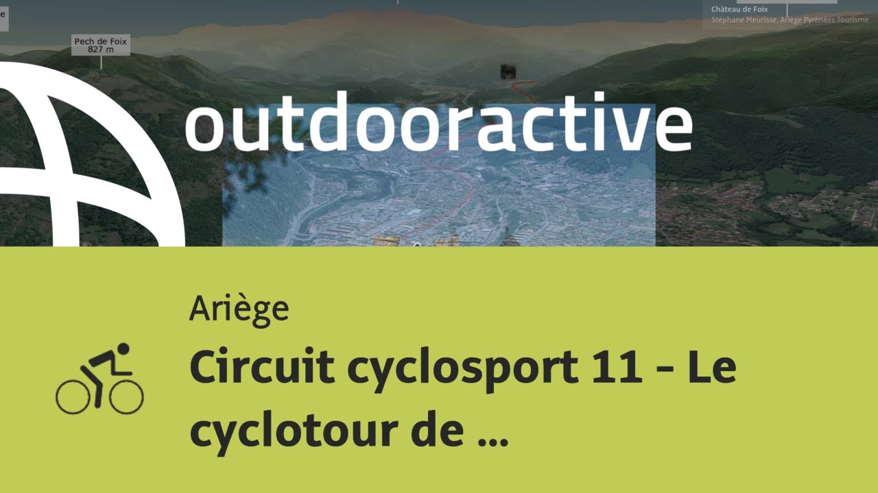 parcours v&eacute;lo de route - Ari&egrave;ge: Circuit cyclosport 11 - Le cyclotour de ...