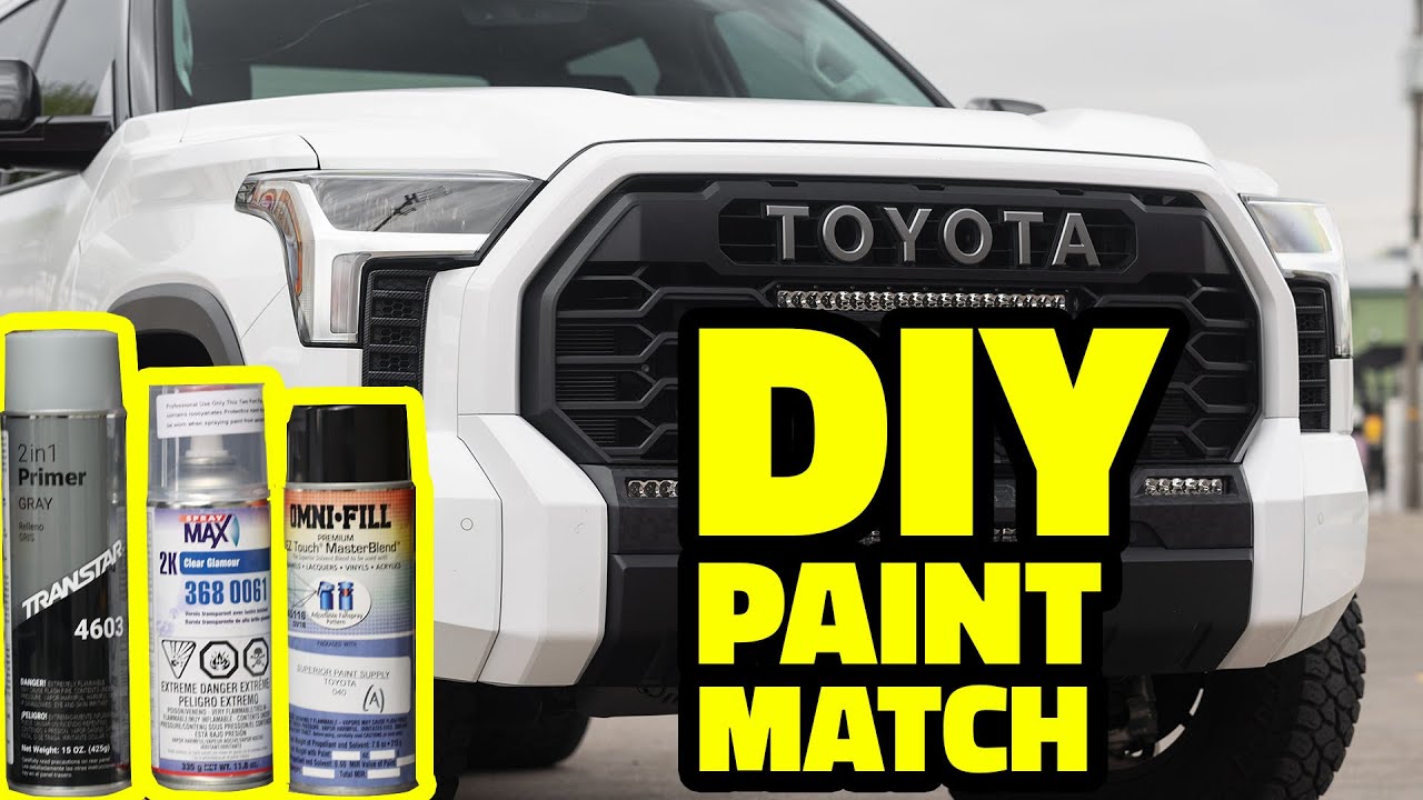 How To DIY Color Match w/Spray Can On the Cheap | 2022 Toyota Tundra Grille Surrounds
