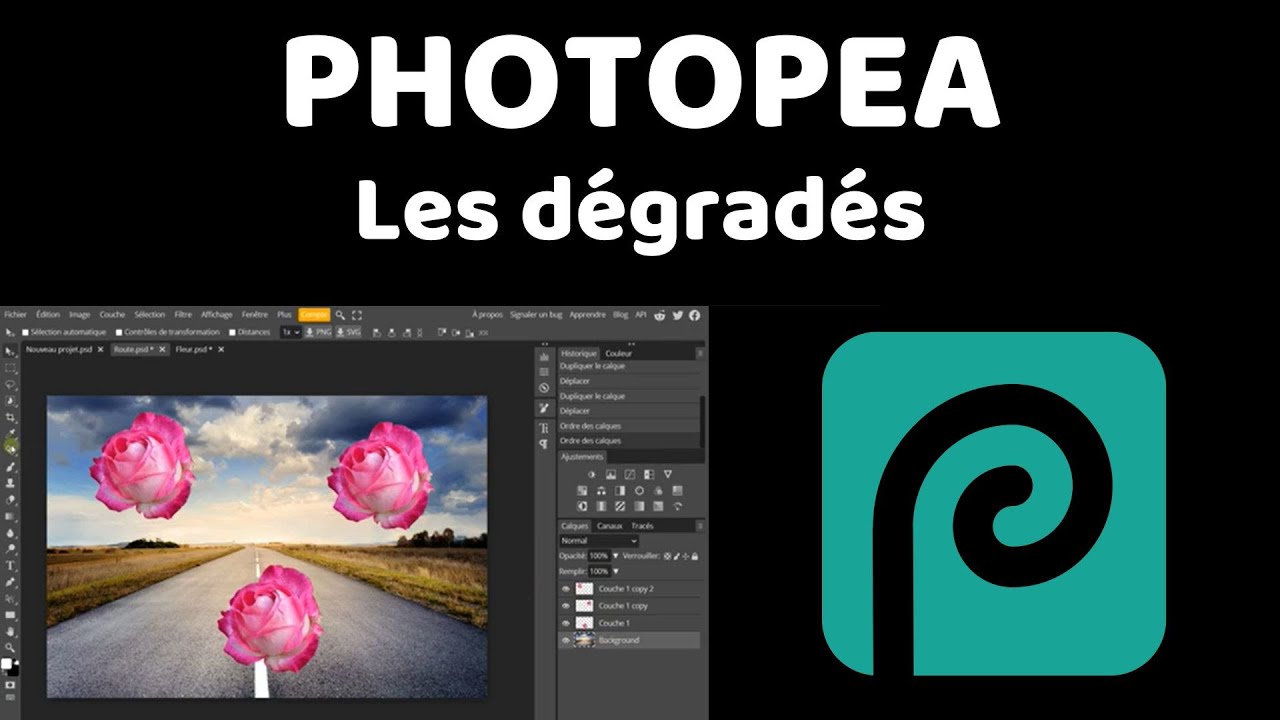 Photopea les dégradés