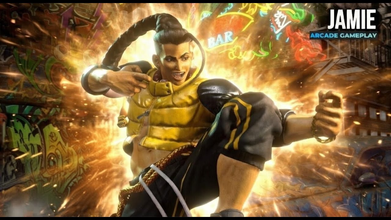 SF6 Jamie HARD Arcade Gameplay 🥋 Full Run – Drunken Boxing Domination