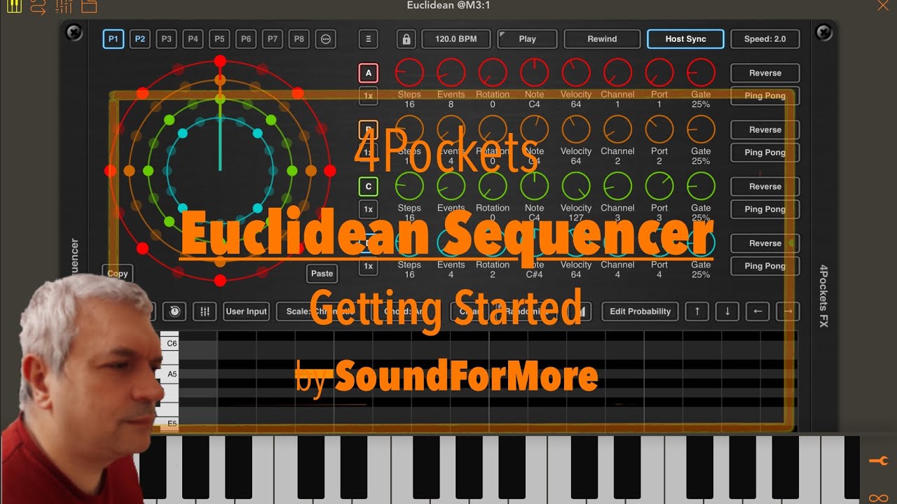 4Pockets Euclidean AUv3 Sequencer - Detailed Walkthrough