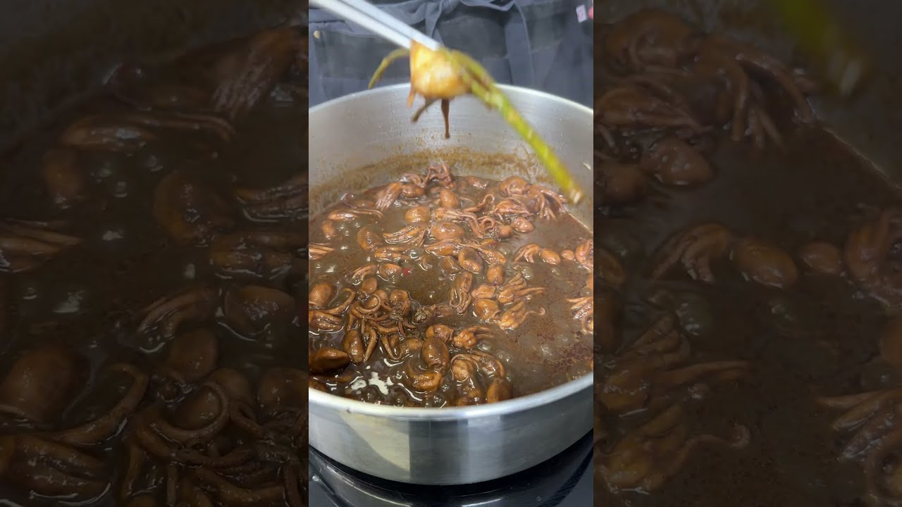 MOSCARDINI alla BUSARA con POLENTA BIANCA...un sogno😎😋🍴 #Shorts