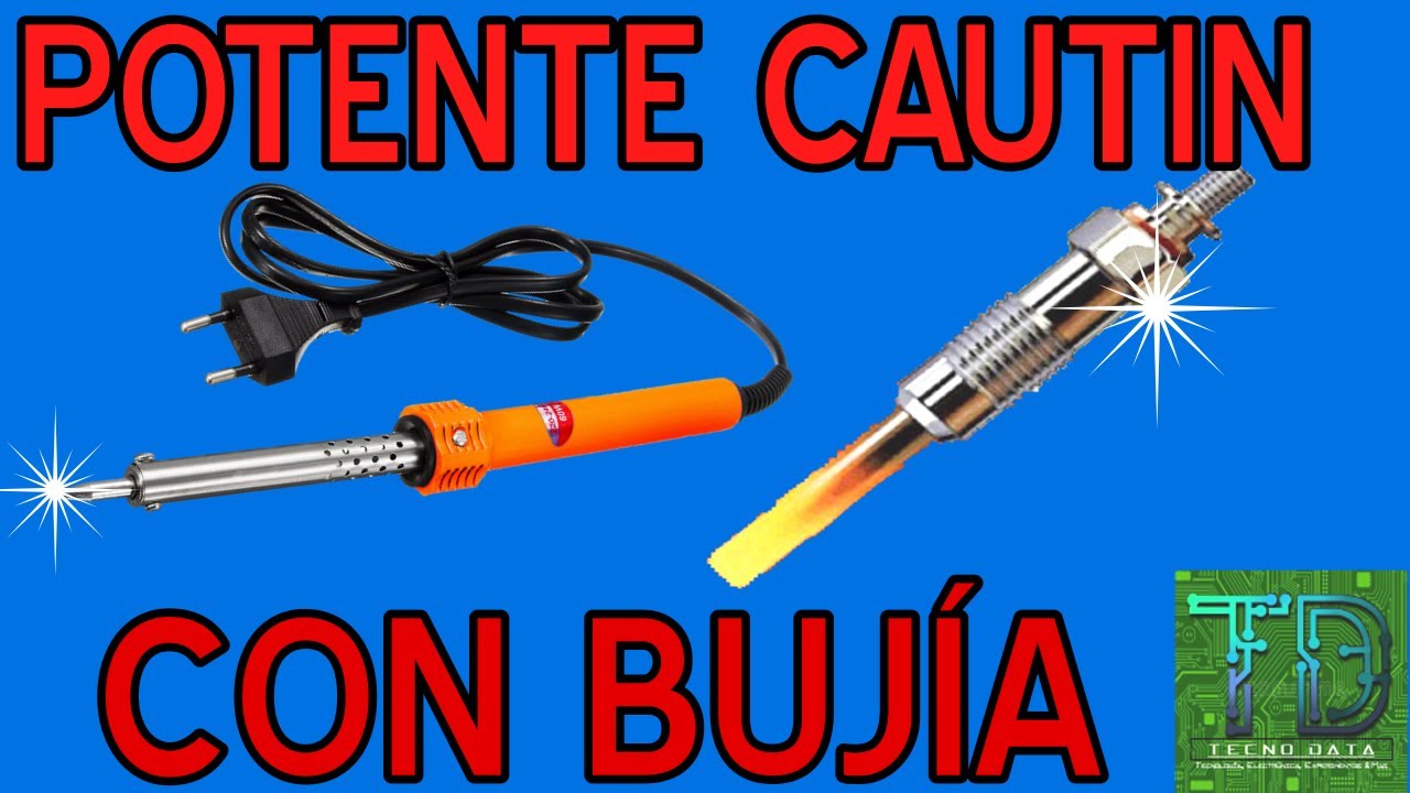 COMO HACER UN CAUTIN O SOLDADOR DE ESTA&Ntilde;O CON UNA BUJ&Iacute;A, SUPER POTENTE Y EFICAZ, TE SORPRENDER&Aacute;S!