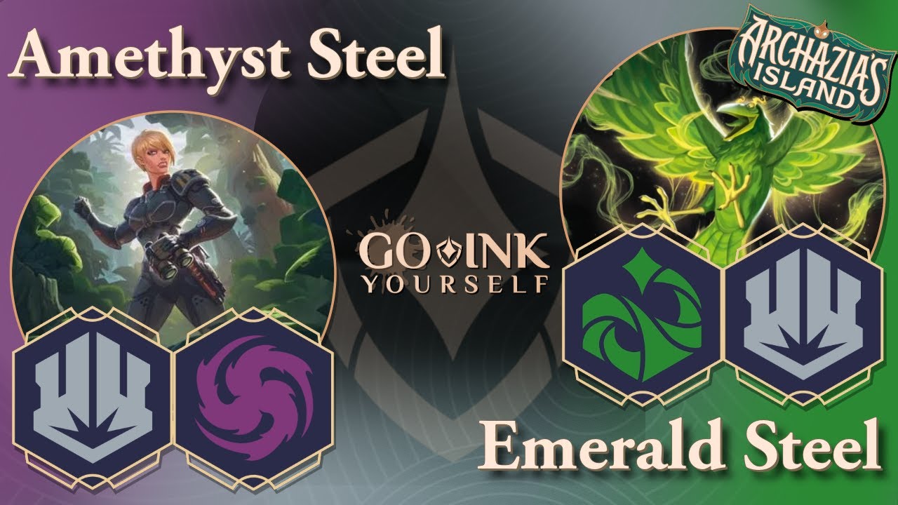 Amethyst Steel vs. Emerald Steel Discard in Disney Lorcana! | Archazia's Island!