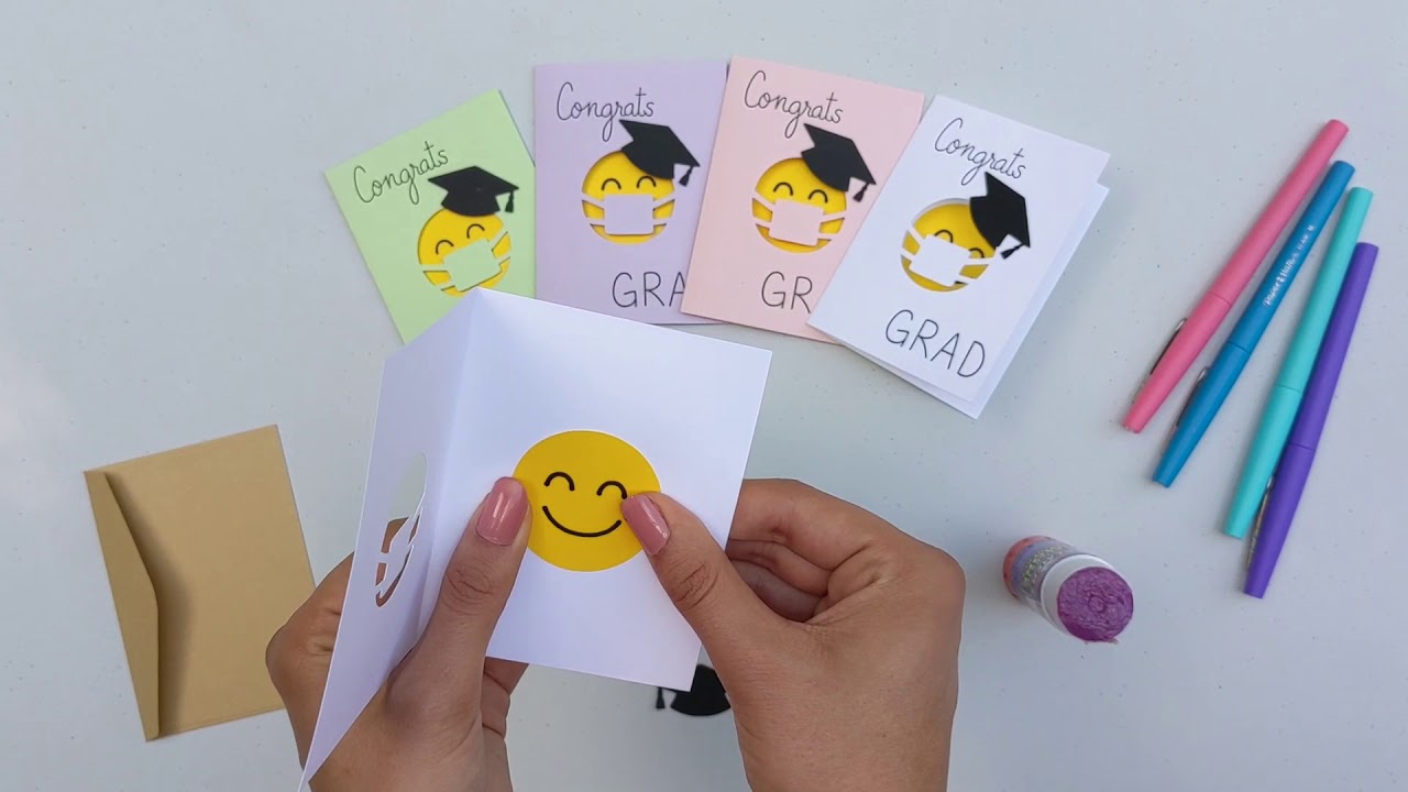 DIY Congrats Grad Card Tutorial | Social Distancing Greeting Card Tutorial