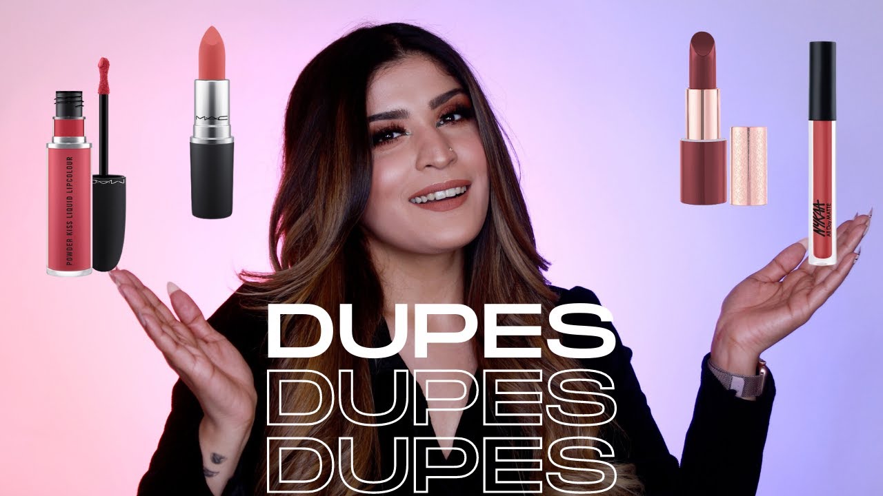 MAC Powder Kiss Liquid Lipstick & Lipstick Dupes In India | Shreya Jain