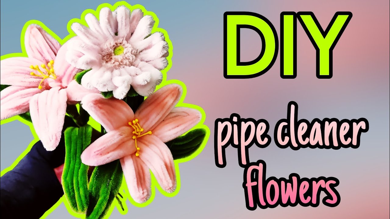DIY Pipe Cleaner flowers | Easy Flowers Tutorial 🌷 🌸🌺