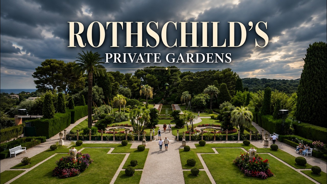 Villa Ephrussi de Rothschild Gardens Walk 4K — Saint-Jean-Cap-Ferrat France | All 9 Gardens