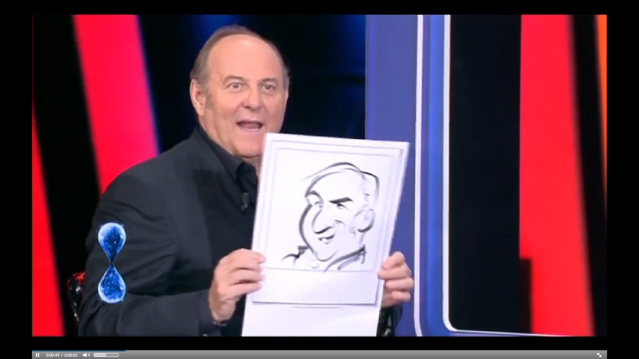 Federico Cecchin - caricaturista a TU SÌ QUE VALES - Canale 5