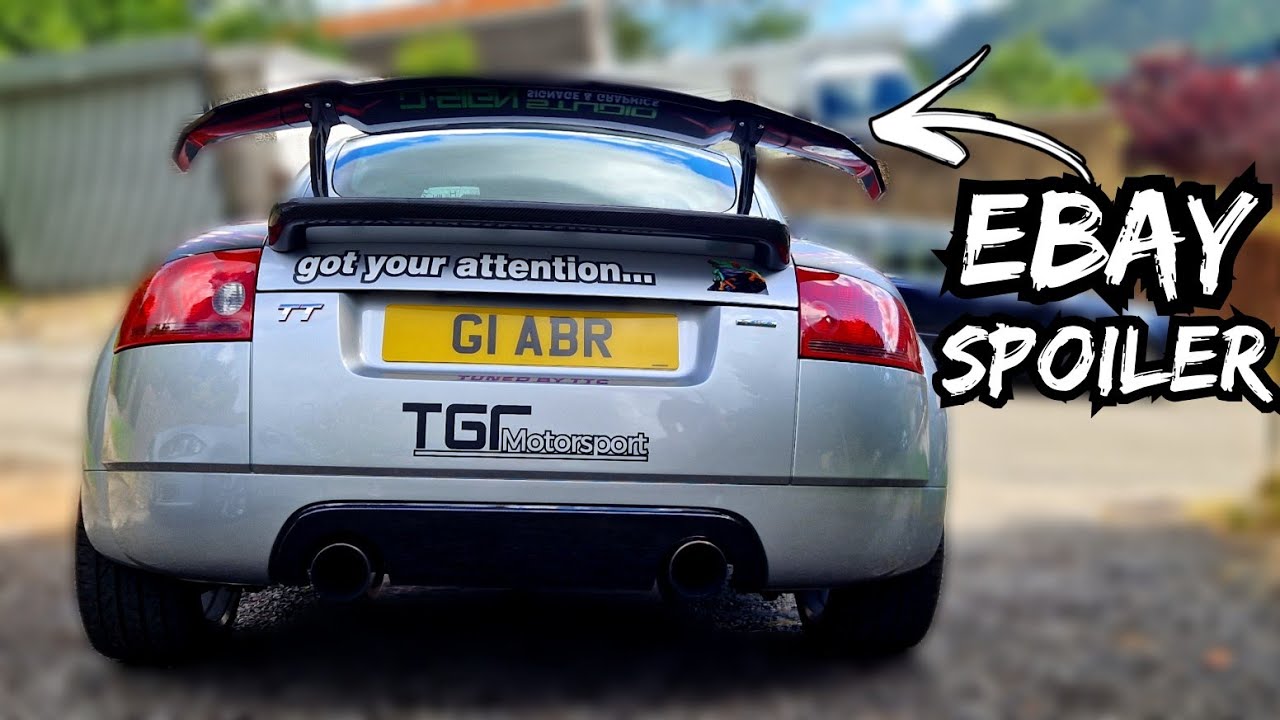 Fitting An EBAY UNIVERSAL SPOILER To The Mk1 Audi TT *We Had To Get Creative*