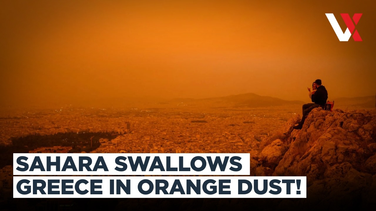 Sahara Swallows Crete African Dust Storm Turns Greek Skies Blood Orange | VERTEX