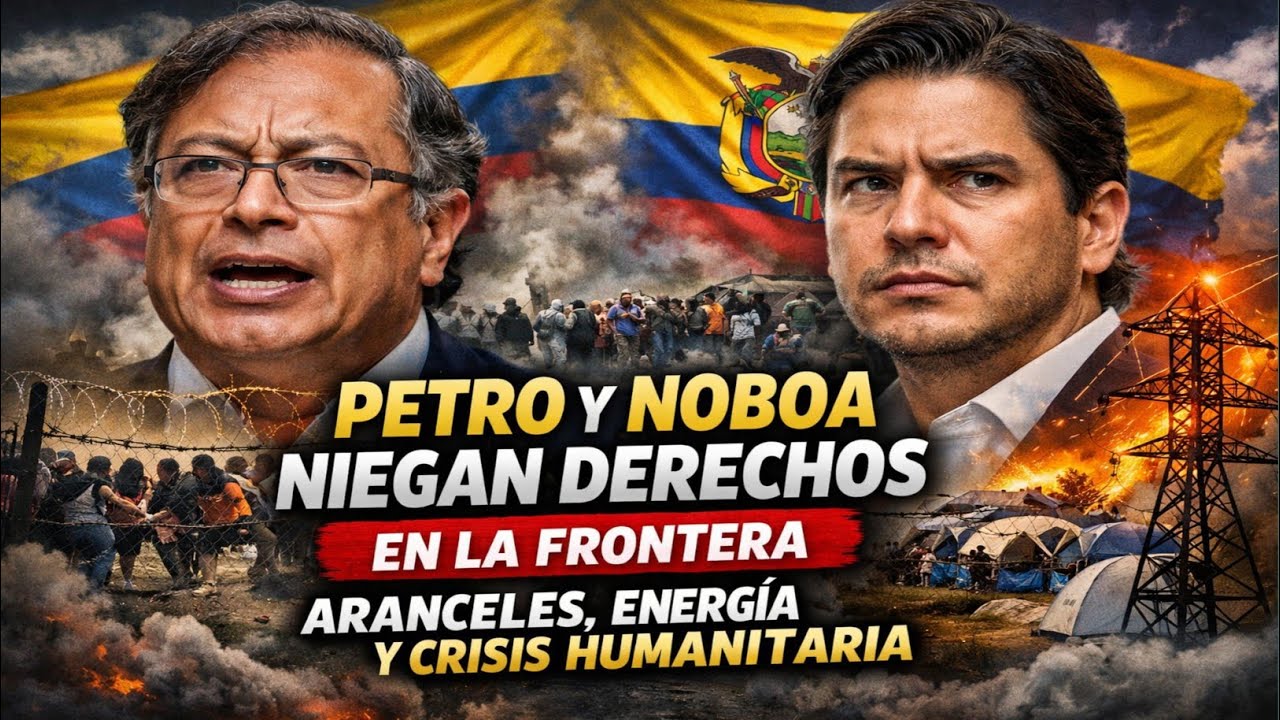 Petro y Noboa niegan derechos en la frontera: aranceles, energía y crisis humanitaria